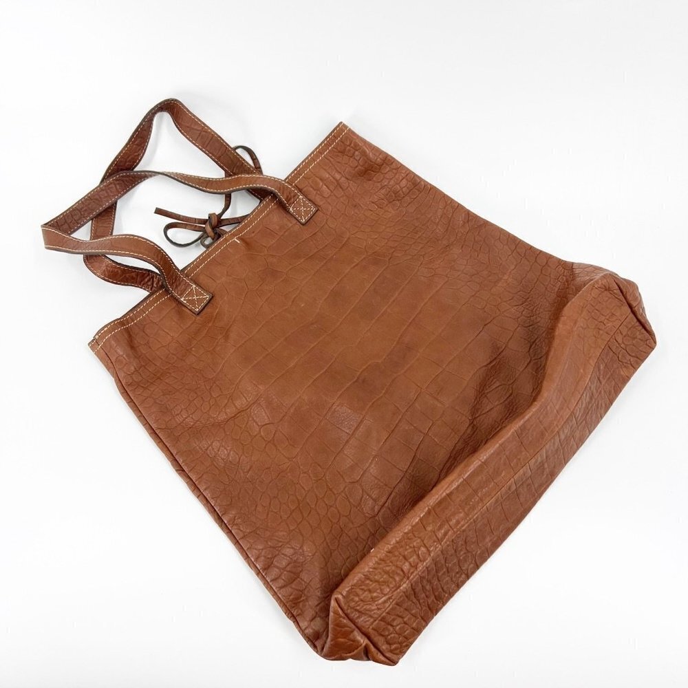 ✅ DIMONI REPTILE EMBOSSED LEATHER HOBO‎ BAG WITH CHEETAH LINING